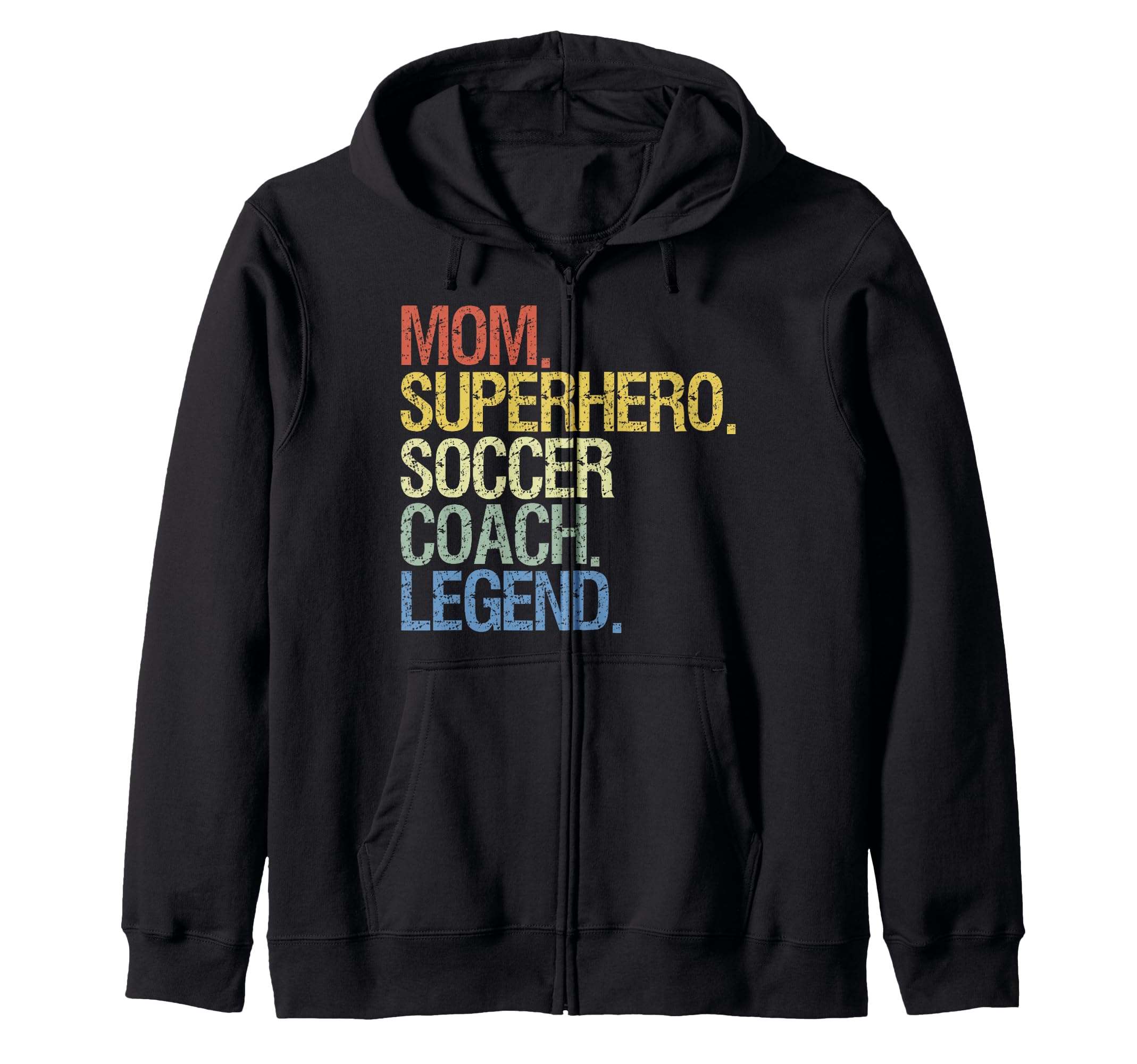 Mom Superhero Soccer Coach Legend T-Shirt - Casual Everyday Wear for Adults