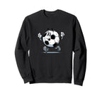 Cartoon Soccer Ball Costume And Sweatshirt - Aesthetic Graphic Men Women