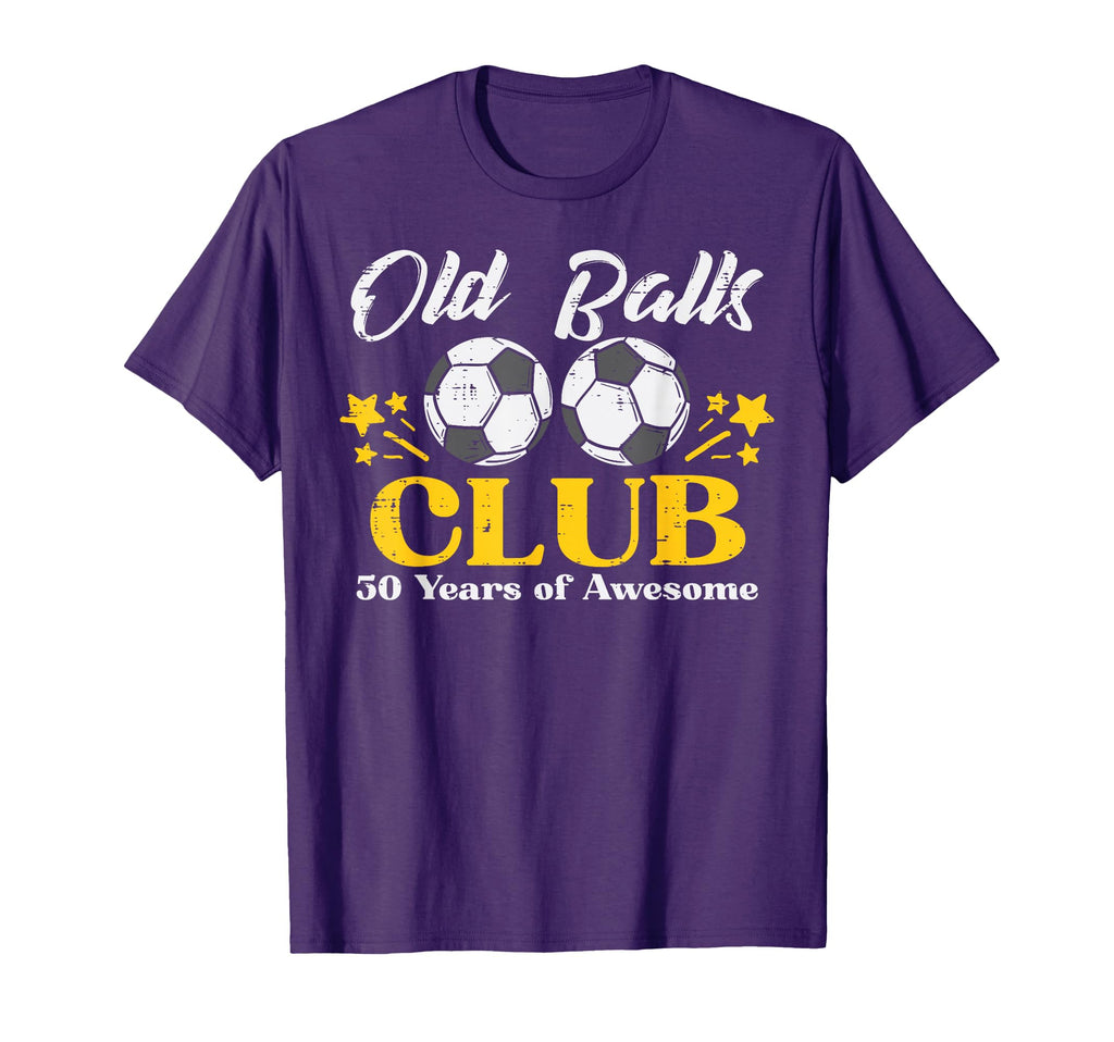 Old Balls Club Soccer 50 Years Awesome T-Shirt - Trendy Graphic Men Women