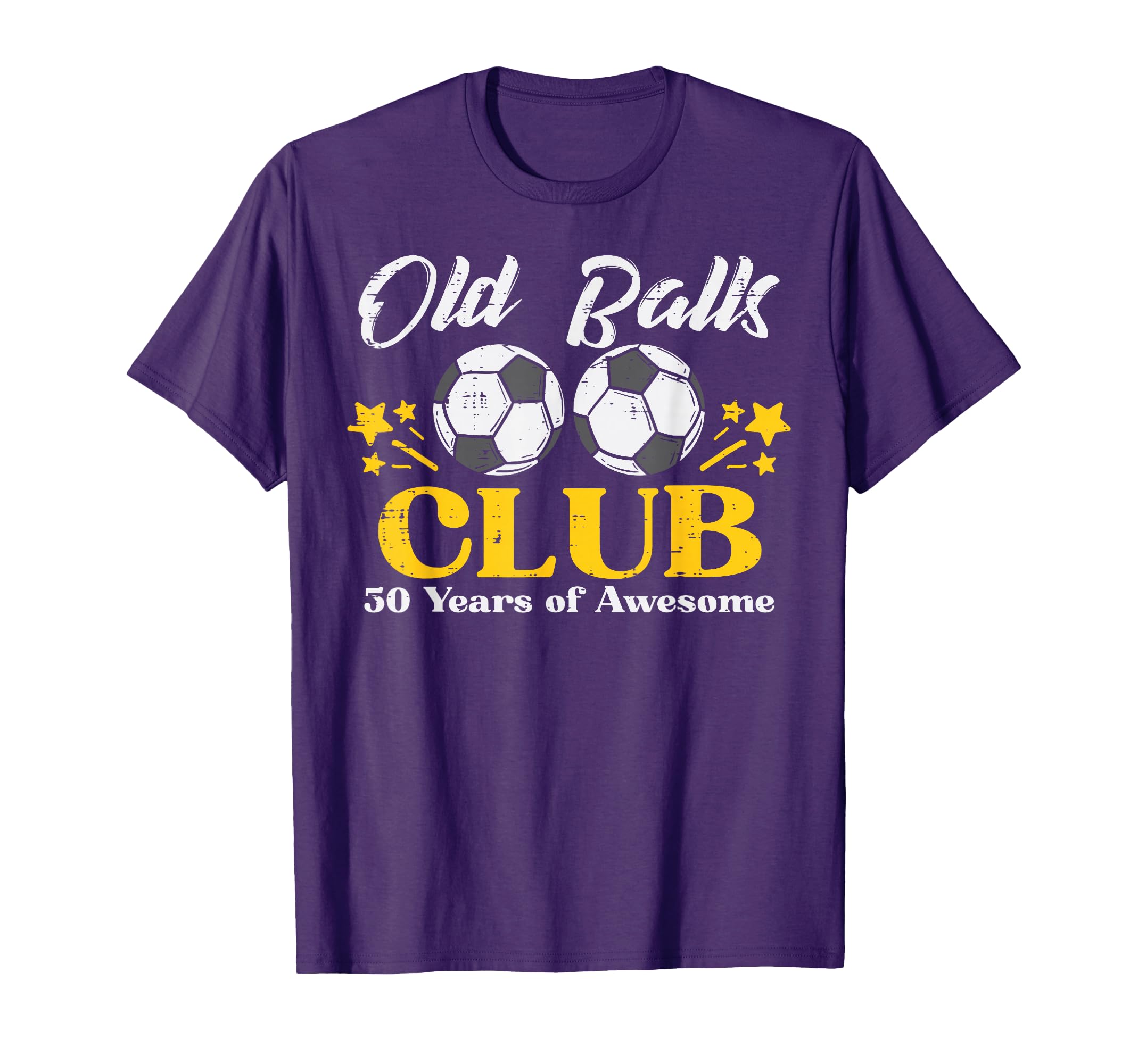 Old Balls Club Soccer 50 Years Awesome T-Shirt - Trendy Graphic Men Women