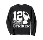 Soccer 12 Years Awesome Soccer Sweatshirt - Fun Novelty Design Men Women