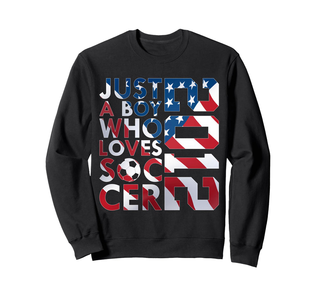 2012 Just Who Loves Soccer Sweatshirt - Casual Everyday Wear Men Women