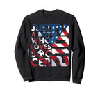 2012 Just Who Loves Soccer Sweatshirt - Casual Everyday Wear Men Women