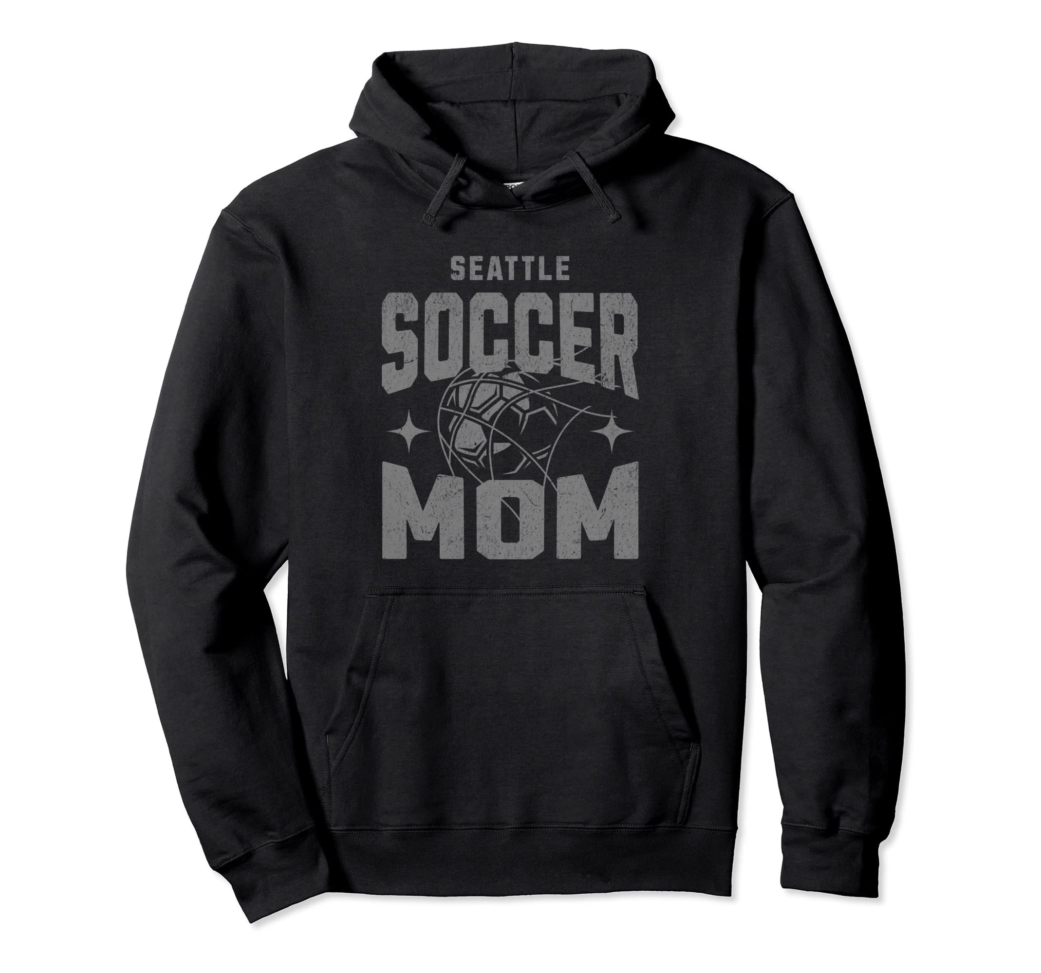 Distressed Soccer Mom Seattle Hoodie - Aesthetic Graphic Men Women