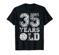 35 Years Old Soccer Sports Birthday T-Shirt - Trendy Graphic Men Women