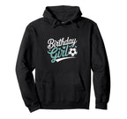 Birthday Soccer Hearts Fun Celebration Hoodie - Graphic Print for Adults