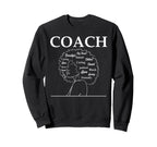 Coach Black Coach Gifts Black Sweatshirt - Trendy Graphic for Adults