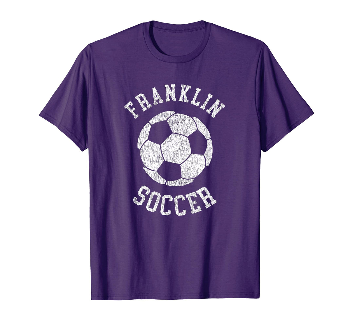 Franklin Soccer Distressed 90S T-Shirt - Aesthetic Graphic for Adults
