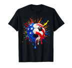 4Th July Funny Soccer Drip T-Shirt - Fun Novelty Design Men Women
