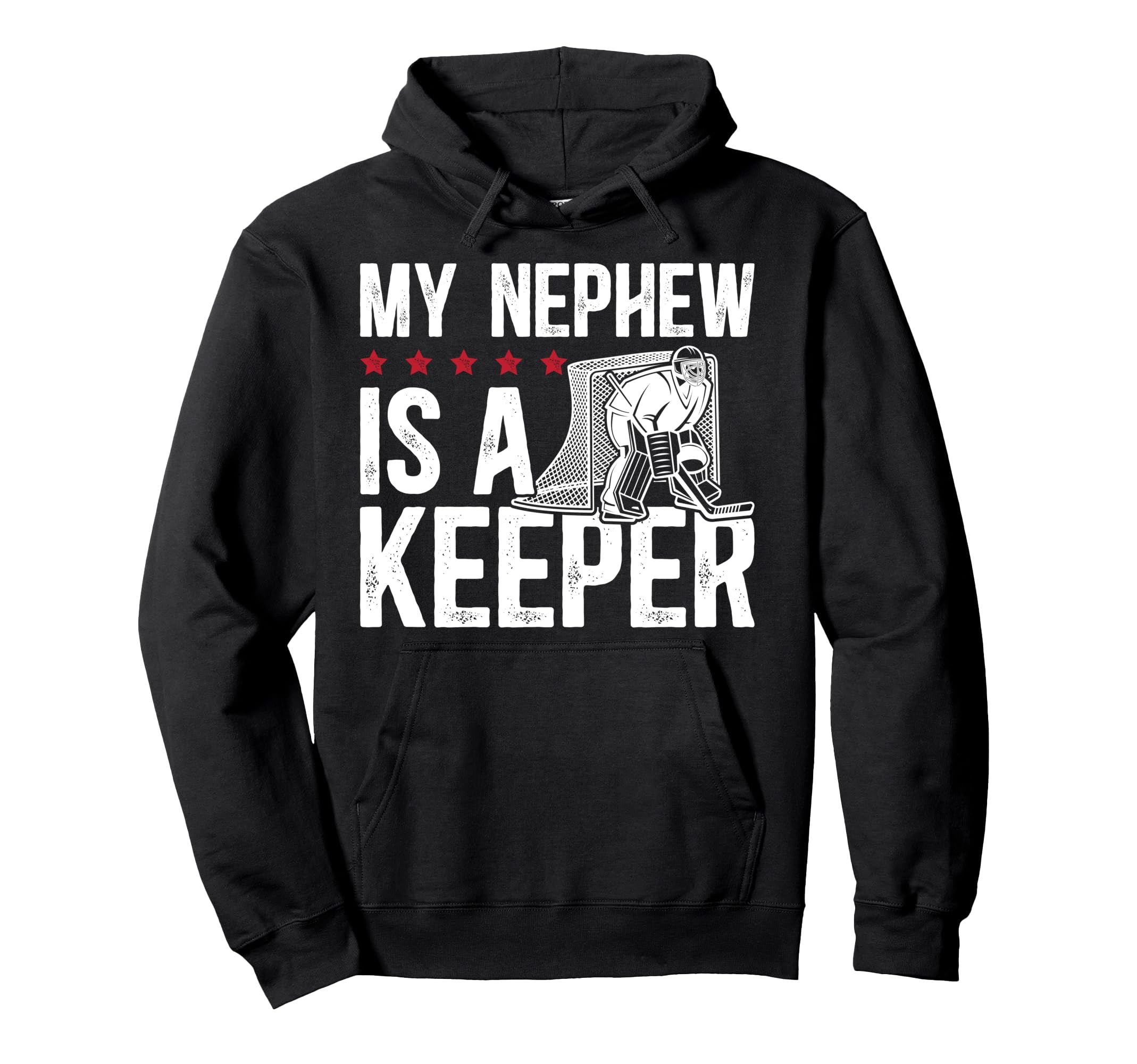 Ice Hockey Keeper Uncle Hockey Hoodie - Casual Everyday Wear Men Women