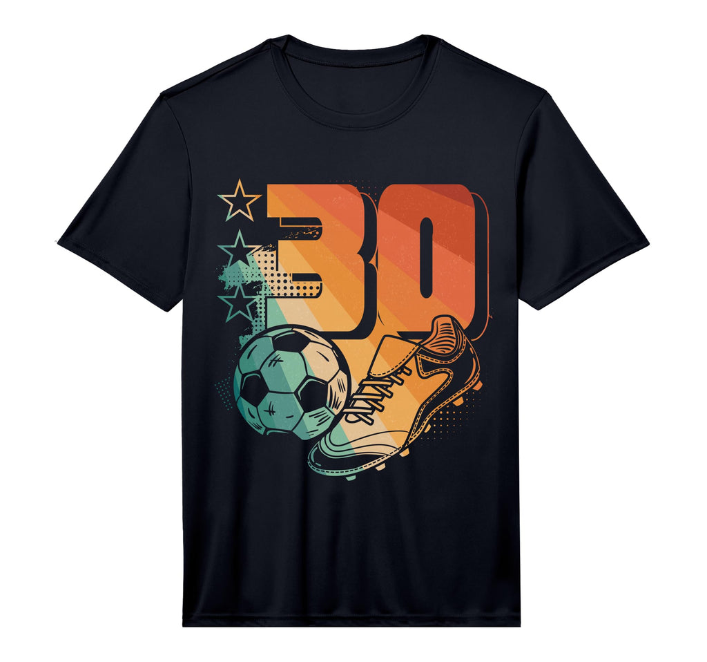 Mens 30Th Birthday Soccer Player Football T-Shirt - Unique Graphic Unisex