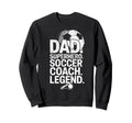 Dad Superhero Soccer Coach Hero Sweatshirt - Custom Art Print for Adults