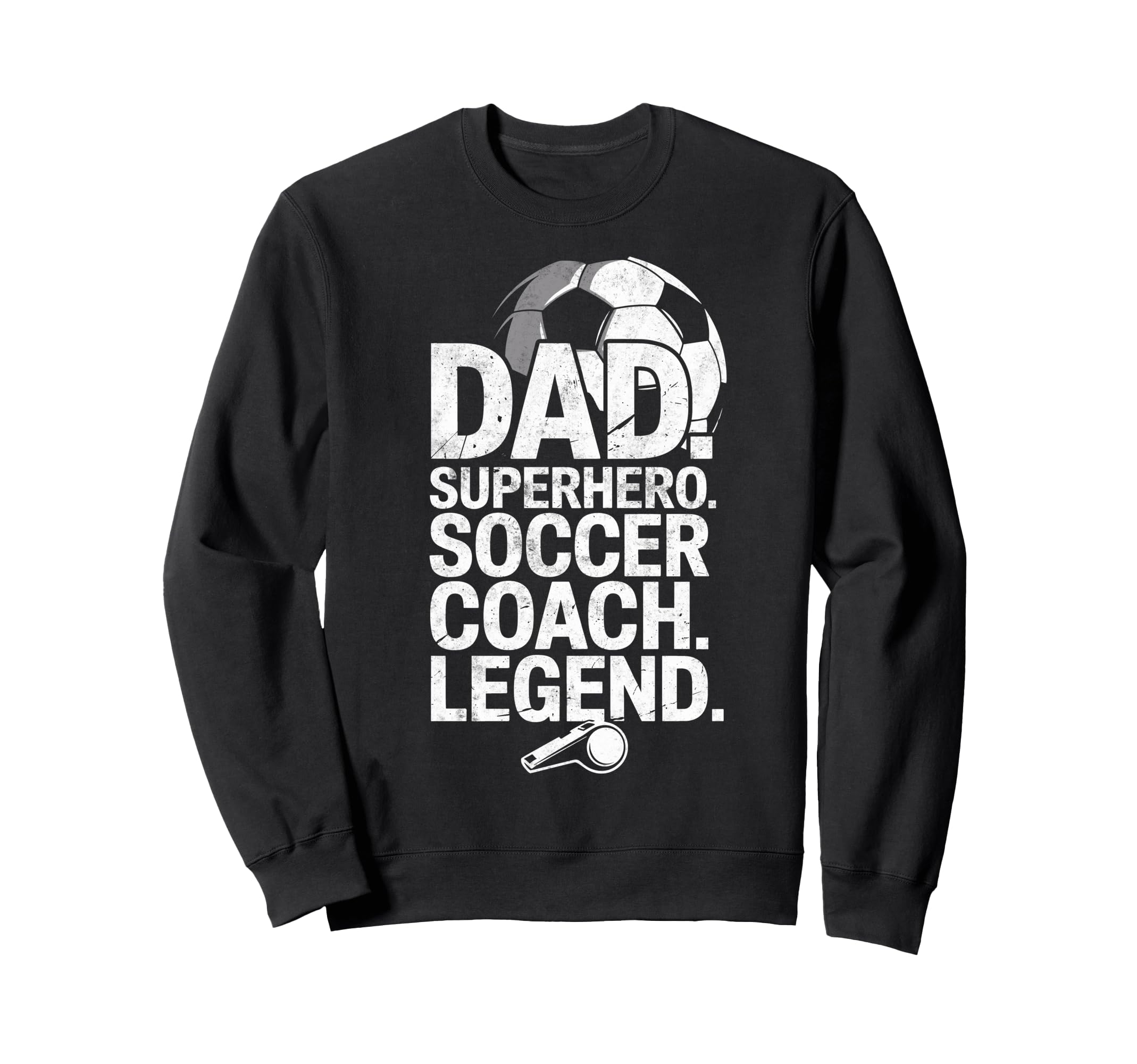 Dad Superhero Soccer Coach Hero Sweatshirt - Custom Art Print for Adults