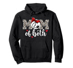 Mom Both Leopard Volleyball Soccer Mom Hoodie - Streetwear Style Men Women