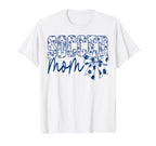 Groovy Soccer Mom Coquette Bow Game Day T-Shirt - Novelty Apparel Unisex