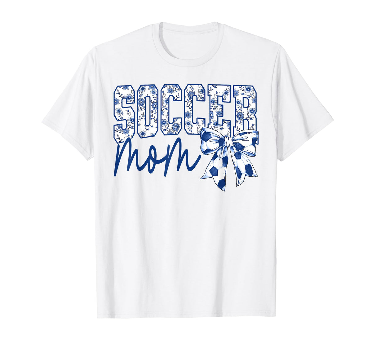 Groovy Soccer Mom Coquette Bow Game Day T-Shirt - Novelty Apparel Unisex