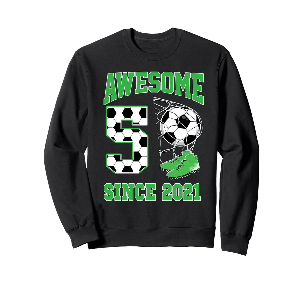 5 Year Old Awesome 5 Since 2021 Sweatshirt - Casual Everyday Wear Unisex