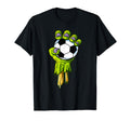 Zombie Hands Soccer Funny Horror Scary T-Shirt - Graphic Print for Adults