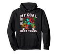 My Goal Is To Deny Yours Funny Ice Hockey Hoodie - Streetwear Style Unisex