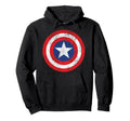 Marvel Captain America Shield Logo Hoodie - Casual Everyday Wear Unisex