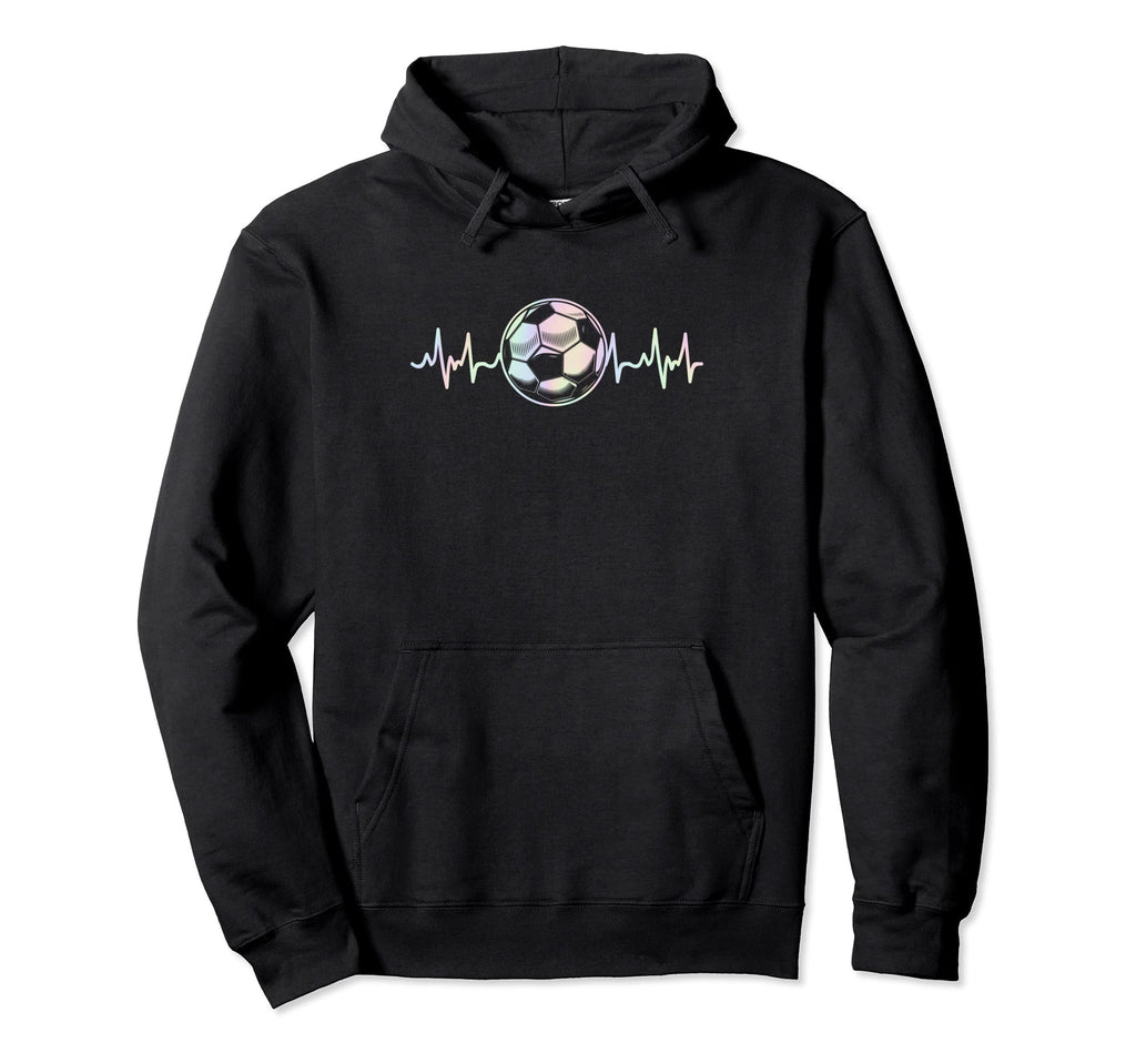 Soccer Heartbeat Sports Pastel Hoodie - Streetwear Style Unisex