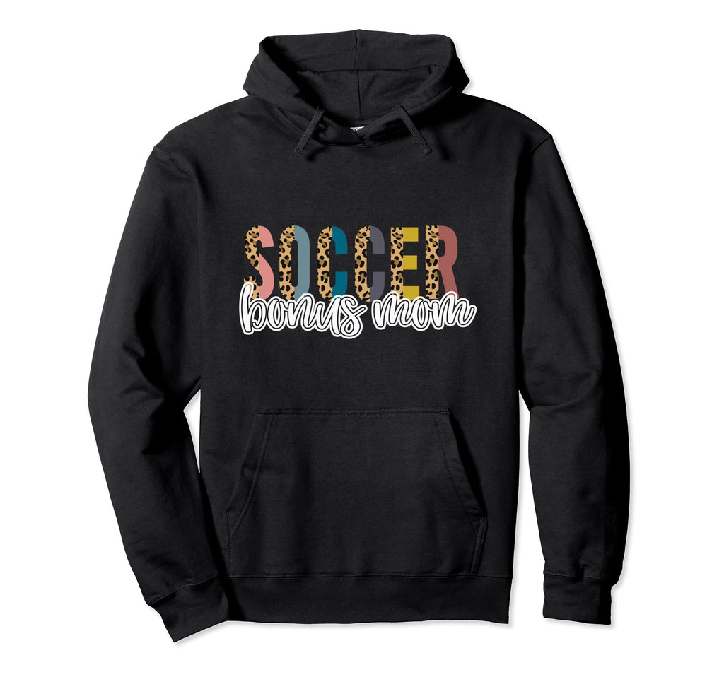 Soccer Bonus Mom Leopard Cheetah Trendy Hoodie - Trendy Graphic Men Women