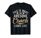 This Is What Awesome Coach Looks Like T-Shirt - Trendy Graphic Unisex