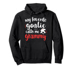 Proud Ice Hockey Goalie Grammy Hockey Hoodie - Minimalist Print Unisex