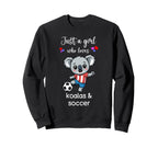 Koala Bear Soccer Koala Bear Soccer Sweatshirt - Unique Graphic Men Women