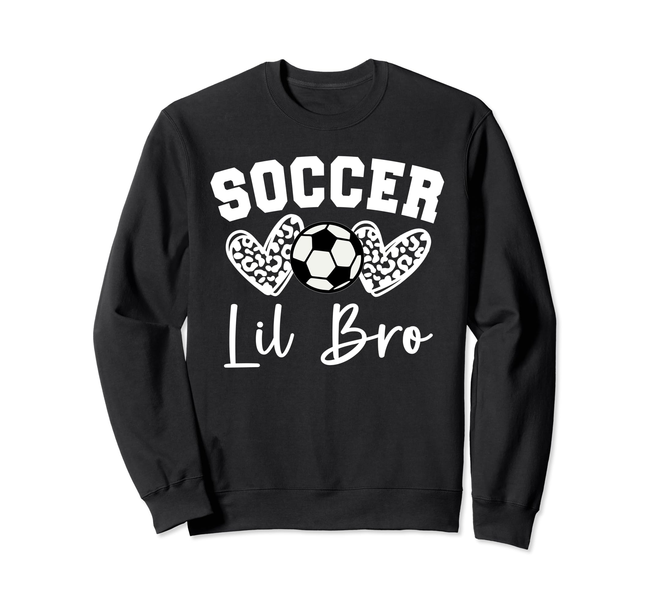 Soccer Lil Bro Matching Family Soccer Sweatshirt - Novelty Apparel Unisex