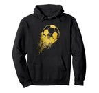 Soccer Player Sports Soccer Ball Hoodie - Streetwear Style for Adults
