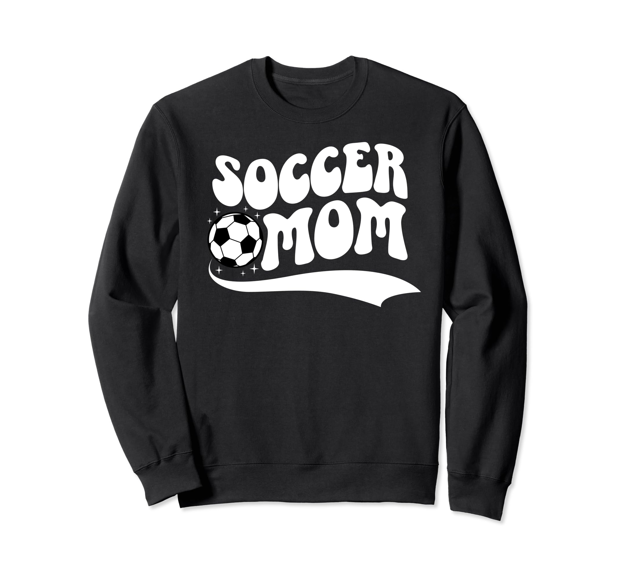 Soccer Mom Soccer Player Mother Groovy Sweatshirt - Unique Graphic Unisex