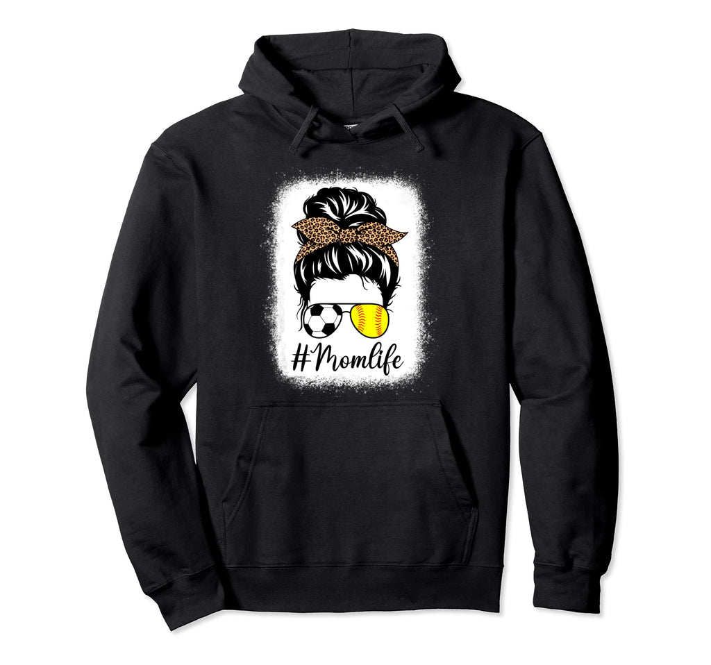 Mothers Day Softball And Soccer Mom Hoodie - Fun Novelty Design Unisex