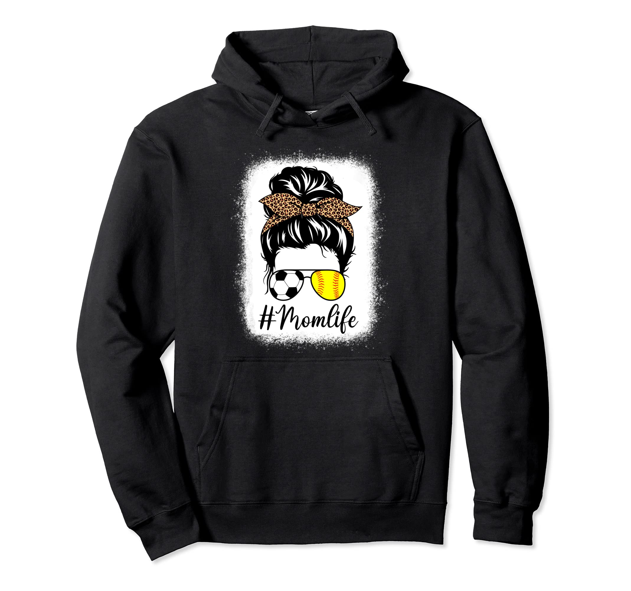 Mothers Day Softball And Soccer Mom Hoodie - Fun Novelty Design Unisex