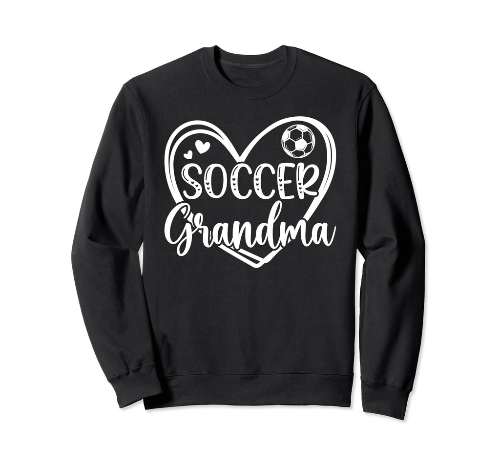 Soccer Grandma Heart Grandma Soccer Sweatshirt - Graphic Print for Adults