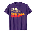 Eat Sleep Football Repeat Coach T-Shirt - Streetwear Style for Adults