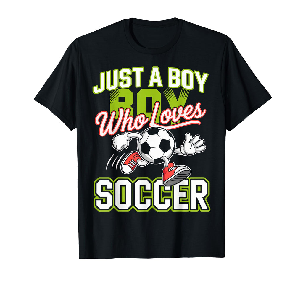 Just Who Loves Soccer Footbal Player T-Shirt - Trendy Graphic Unisex