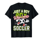 Just Who Loves Soccer Footbal Player T-Shirt - Trendy Graphic Unisex