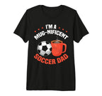 Soccer Dad Funny Coffee Lover Tri Blend T-Shirt - Novelty Apparel Unisex