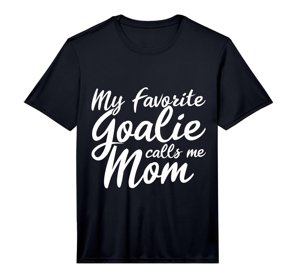 Mens My Favorite Goalie Calls Me Mom T-Shirt - Trendy Graphic for Adults