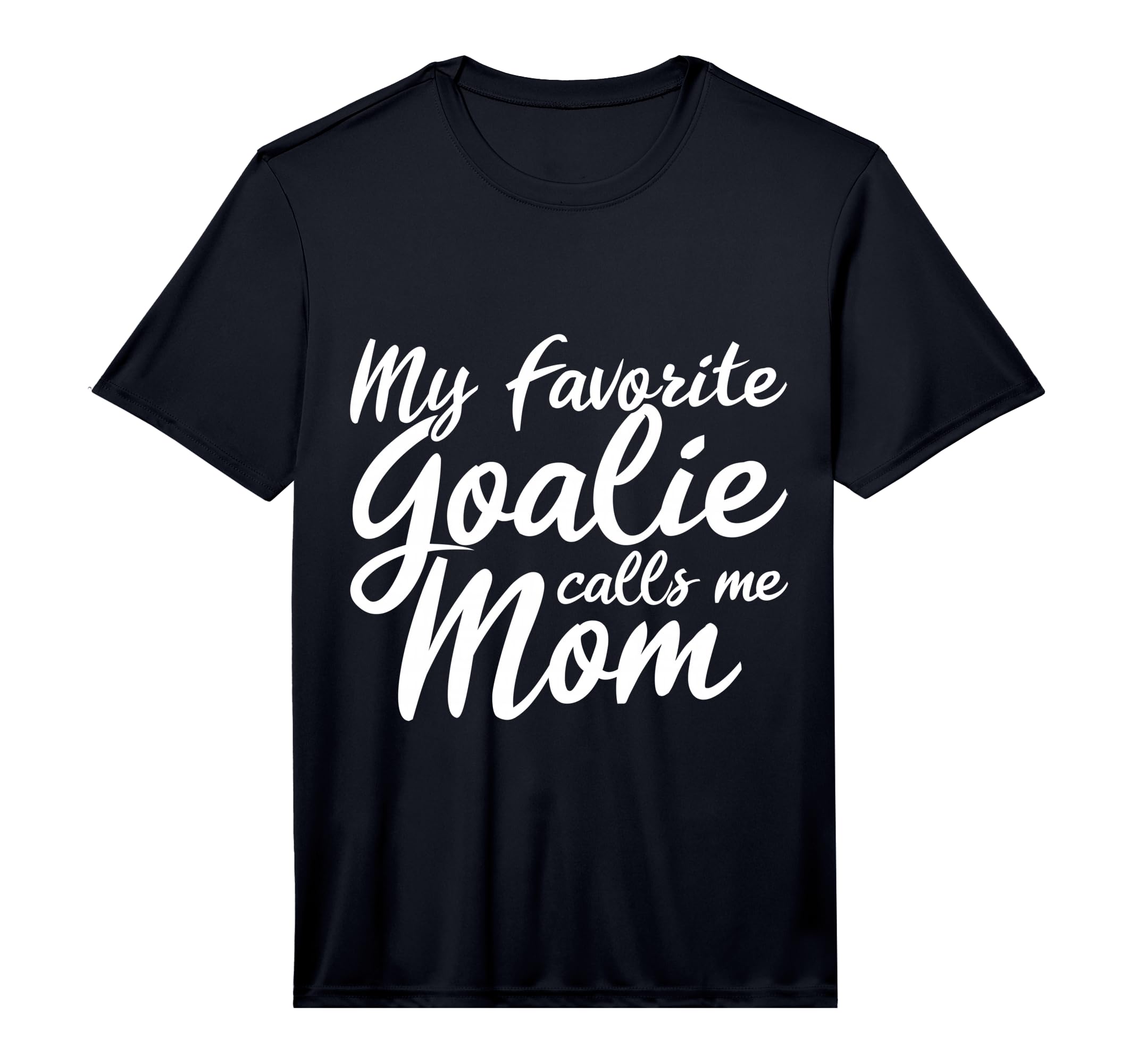Mens My Favorite Goalie Calls Me Mom T-Shirt - Trendy Graphic for Adults