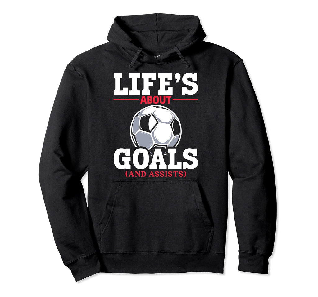 Soccer Player Goal Forward Hoodie - Fun Novelty Design Men Women
