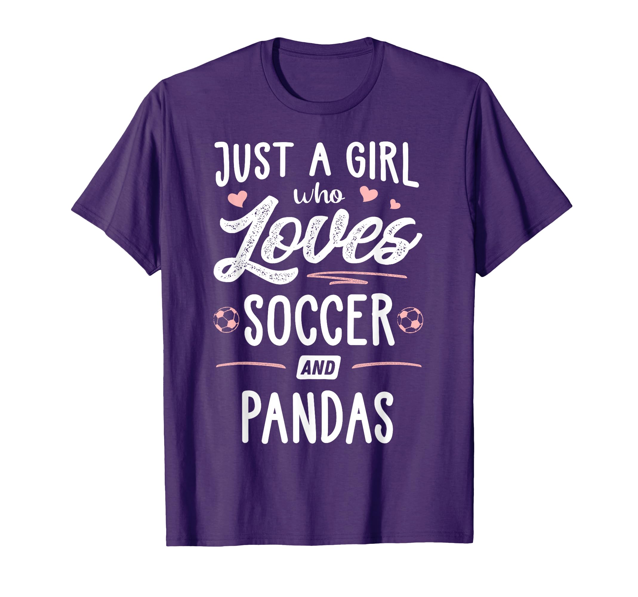 Just Who Loves Soccer And Pandas T-Shirt - Fun Novelty Design for Adults