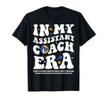 My Assistant Coach Era Groovy Volleyball T-Shirt - Trendy Graphic Unisex