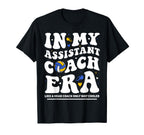 My Assistant Coach Era Groovy Volleyball T-Shirt - Trendy Graphic Unisex