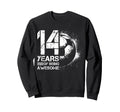 14Th Birthday Soccer Player Football Sweatshirt - Graphic Print for Adults