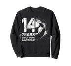 14Th Birthday Soccer Player Football Sweatshirt - Graphic Print for Adults