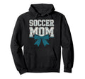 Soccer Mom Coquette Bow Mothers Day Hoodie - Unique Graphic for Adults