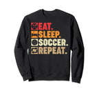 Funny Soccer Mom Dad Teens Player Sweatshirt - Minimalist Print Men Women