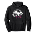 Womens Soccer Player Soccer Soccer Hoodie - Fun Novelty Design for Adults